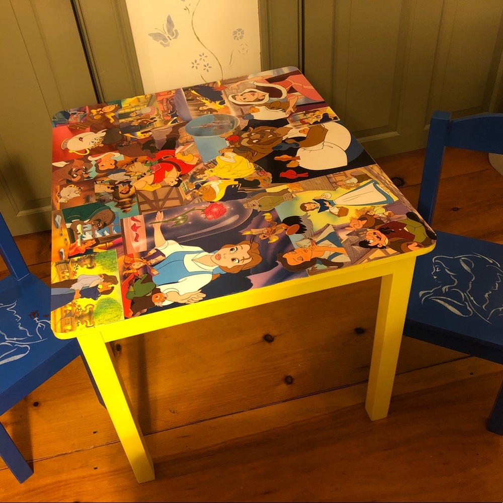 Beauty and the Beast table